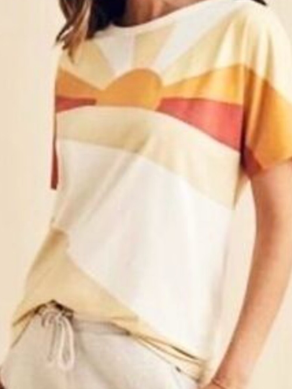 Faherty Sunrise Soleil Tee Size XL